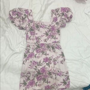 Floral Puff Sleeve Dress